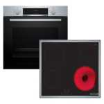 Φούρνος άνω Πάγκου Bosch HBA514BS3, 71lt με Κεραμικές Εστίες PKE645BA2E