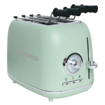 Φρυγανιέρα Morris R20828TSG Retro, 2 Θέσεων, 900watt, Light Green